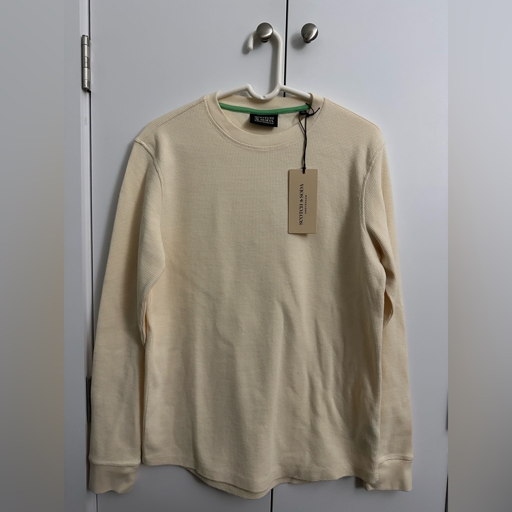 SCOTCH & SODA LONG SLEEVE WAFFLE SHIRT | NEVER WORN! NWT